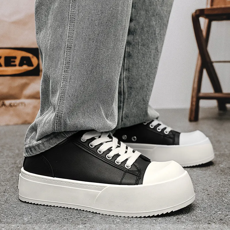 Grumpy Ram Slip Resistant And Abrasion Resistant Coverage Low Top Skateboard Shoes Unisex Black-3