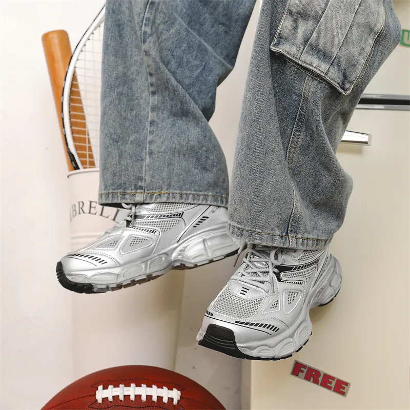 Grumpy Ram Cushioned Wear Resistant Height Increasing Low Top Chunky Sneakers Unisex-15