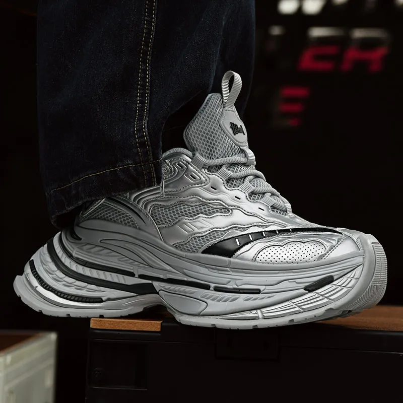 Grumpy Ram Height Increasing Slip Resistant Low Top Chunky Sneakers Unisex-3