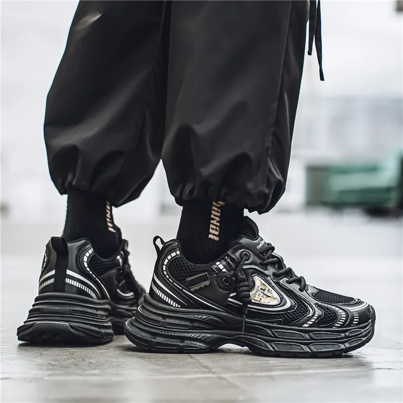 Grumpy Ram Breathable Height Increasing Abrasion Resistant Low Top Chunky Sneakers Men's-11