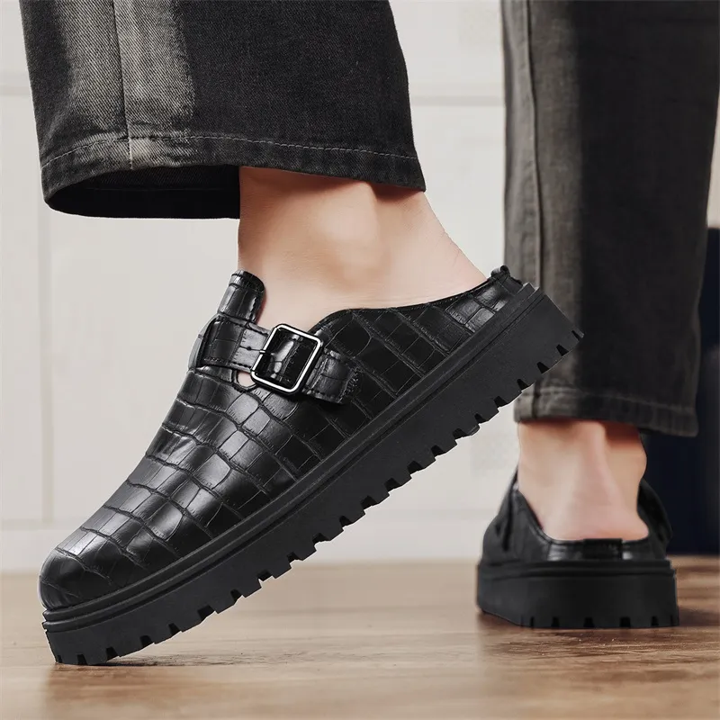 Grumpy Ram Abrasion Resistant Slip Resistant Closed Toe Slippers Men's Black-3