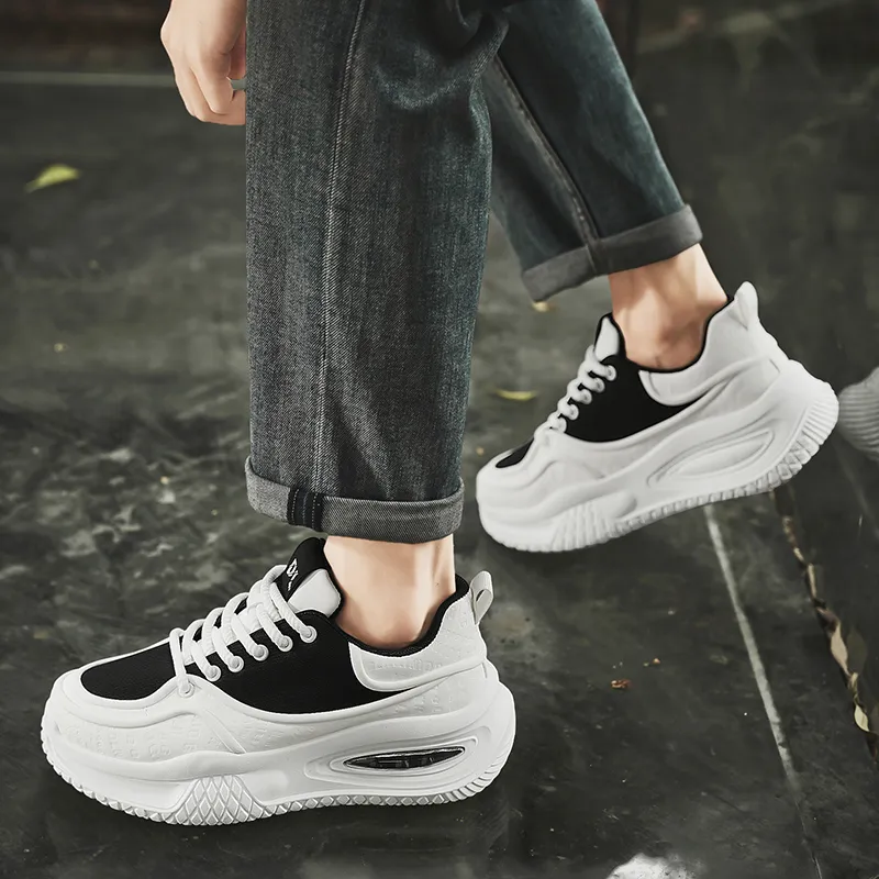 Grumpy Ram Height Increasing Wear-Resistant Slip-Resistant Low-Top Chunky Sneakers Men's-3