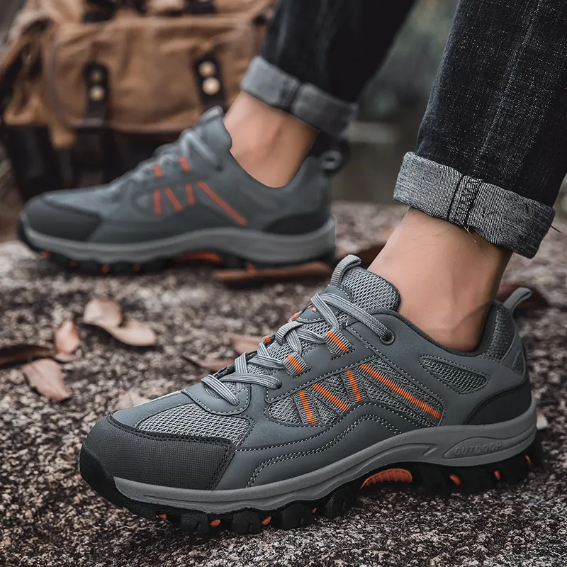 Grumpy Ram Cushioning Anti-Slip Wear-Resistant Breathability Low-Top Hiking Trekking Shoes Unisex-9