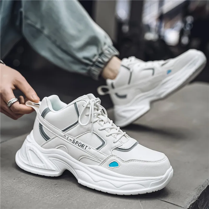 Grumpy Ram Anti-Slip And Wear-Resistant Height Increasing High-Top Chunky Sneakers Men's-13