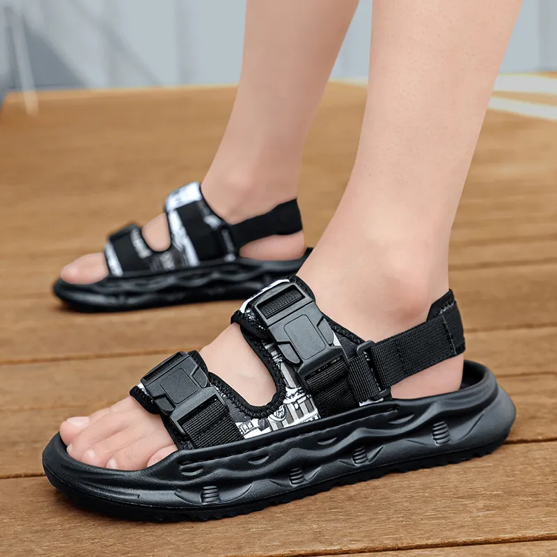 Grumpy ram Beach Sandals Men Beige/Black-9