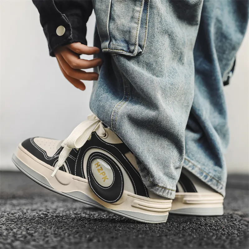 Grumpy Ram Anti-Slip Wear-Resistant Low-Top Skateboard Shoes Men's-3