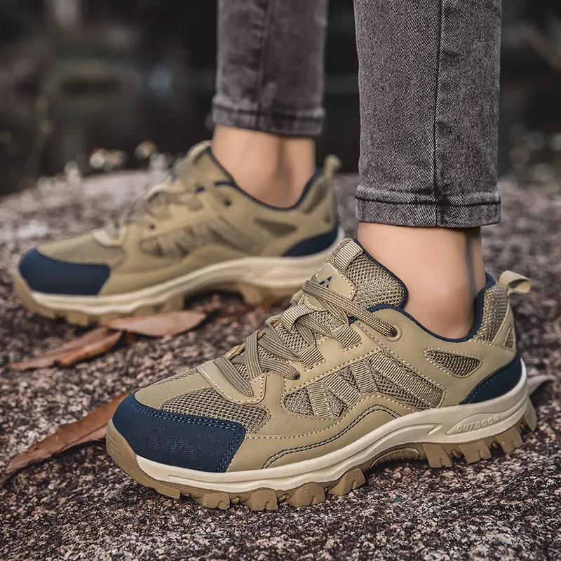 Grumpy Ram Cushioning Anti-Slip Wear-Resistant Breathability Low-Top Hiking Trekking Shoes Unisex-5