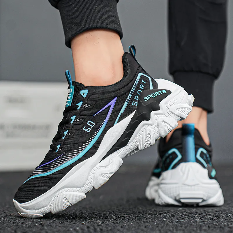 Grumpy Ram Breathable Lightweight Height Increasing Low Top Chunky Sneakers Unisex-11