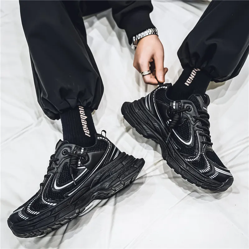 Grumpy Ram Breathable Height Increasing Abrasion Resistant Low Top Chunky Sneakers Men's-12