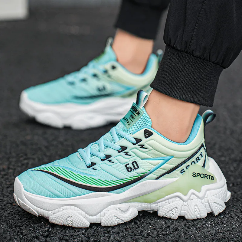 Grumpy Ram Breathable Lightweight Height Increasing Low Top Chunky Sneakers Unisex-1
