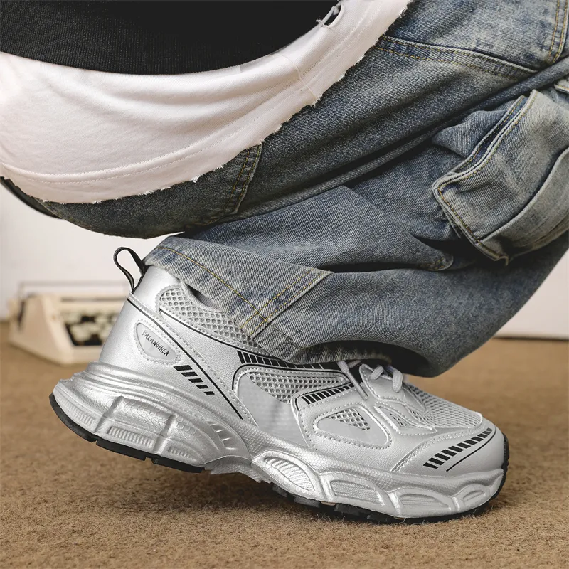Grumpy Ram Cushioned Wear Resistant Height Increasing Low Top Chunky Sneakers Unisex-16