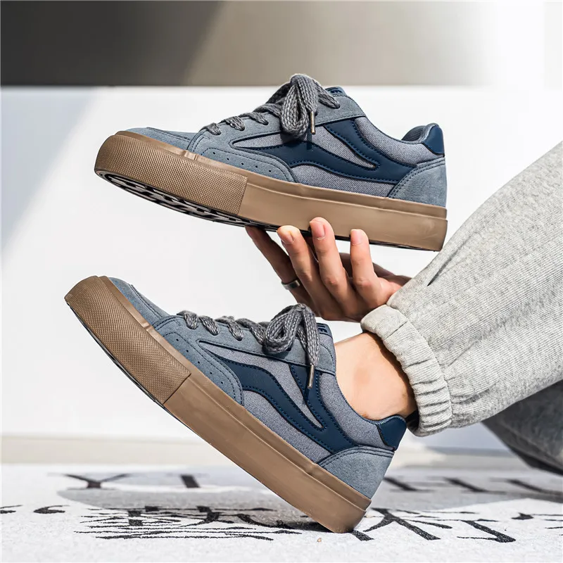 Grumpy Ram Wear-Resistant Breathable Slip-Resistant Low-Top Skateboard Shoes Men's-7