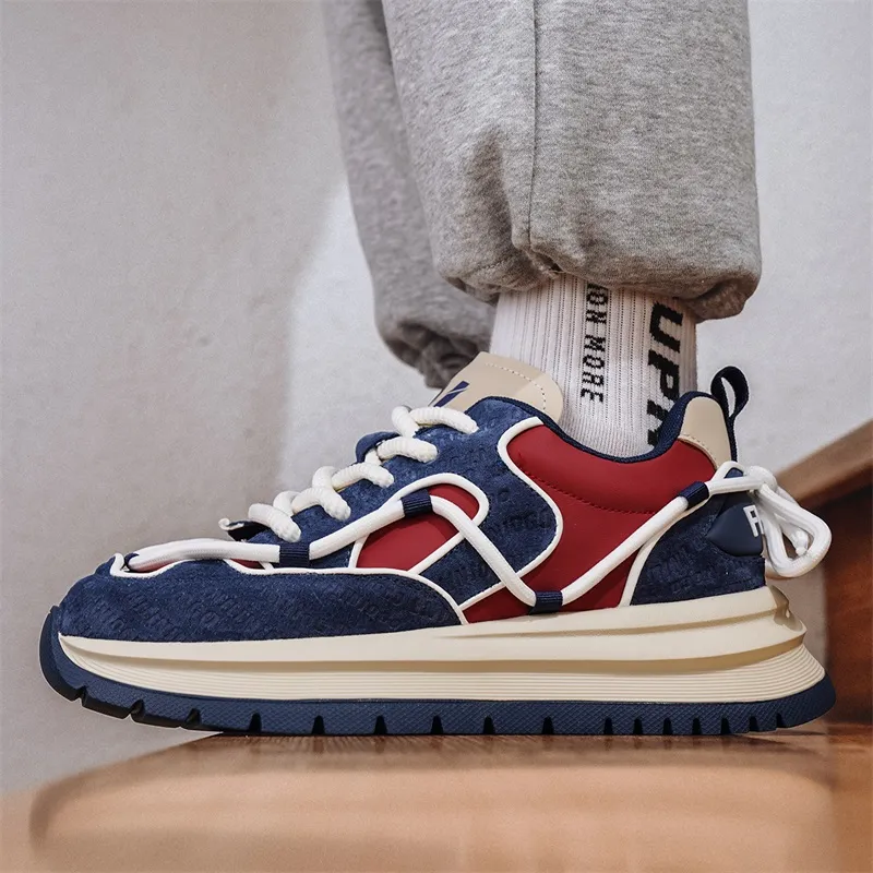 Grumpy Ram Anti-Slip And Wear-Resistant Height Increasing Low-Top Casual Shoes Men's-3