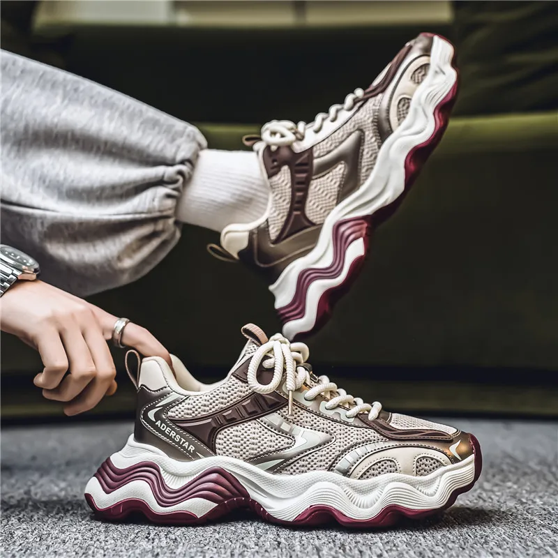 Grumpy Ram Breathable Height Increasing Low Top Chunky Sneakers Men's-8