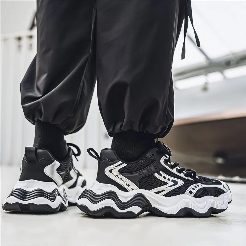 Grumpy Ram Breathable Height Increasing Low Top Chunky Sneakers Men's-4