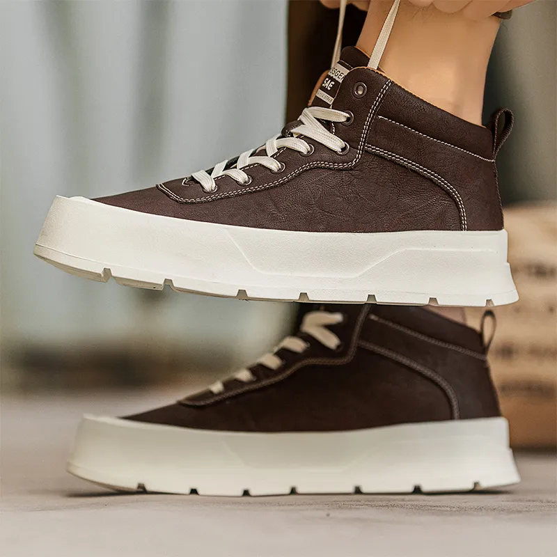 Grumpy Ram Anti-Slip And Wear-Resistant Lightweight High-Top Skateboard Shoes Men's-8