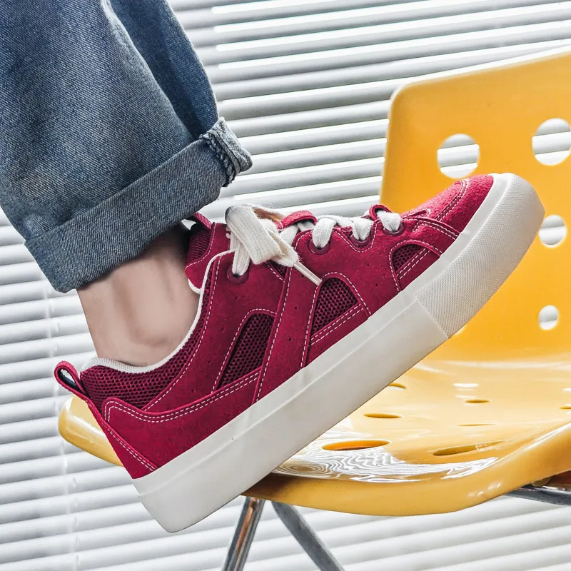 Grumpy Ram Lightweight Breathable And Wear-Resistant Low-Top Skateboard Shoes Men's-4
