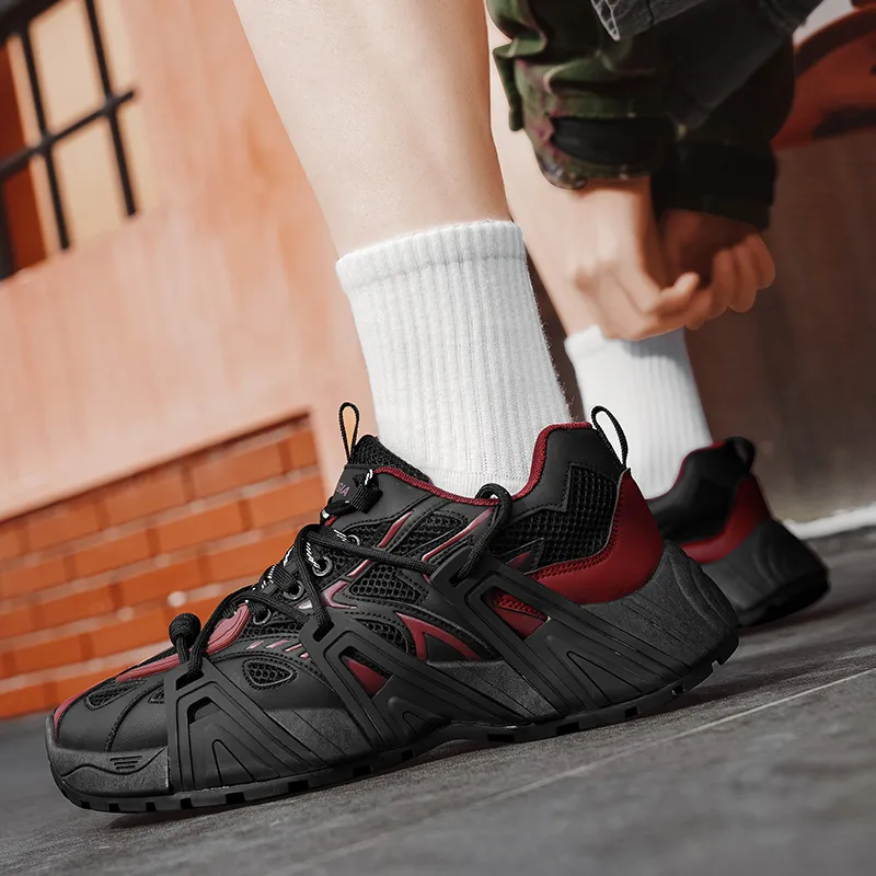 Grumpy Ram Wear Resistant Breathable Height Increasing Low Top Chunky Sneakers Men's-3