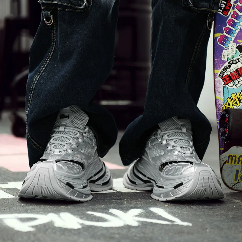 Grumpy Ram Height Increasing Slip Resistant Low Top Chunky Sneakers Unisex-5