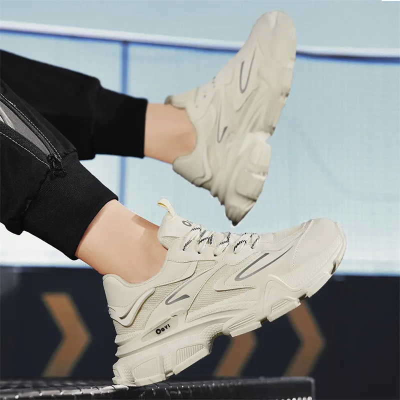 Grumpy Ram Anti-Slip And Wear-Resistant Breathable Low-Top Chunky Sneakers Men's-5
