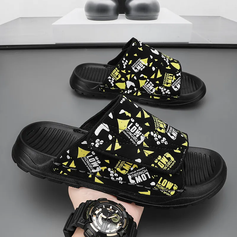 Grumpy Ram Slip Resistant Abrasion Resistant Slide Slippers Men's-11