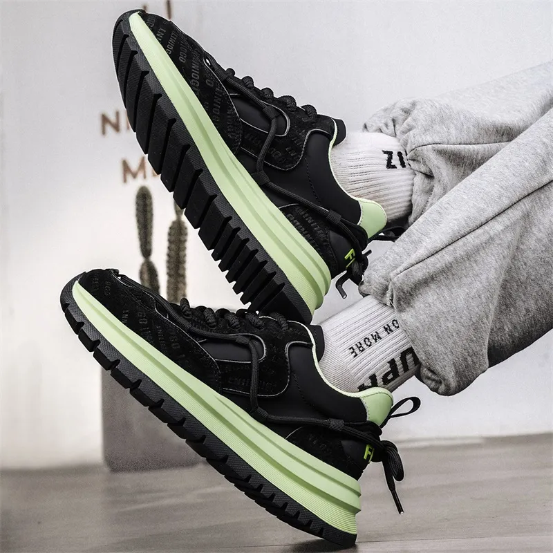 Grumpy Ram Anti-Slip And Wear-Resistant Height Increasing Low-Top Casual Shoes Men's-7