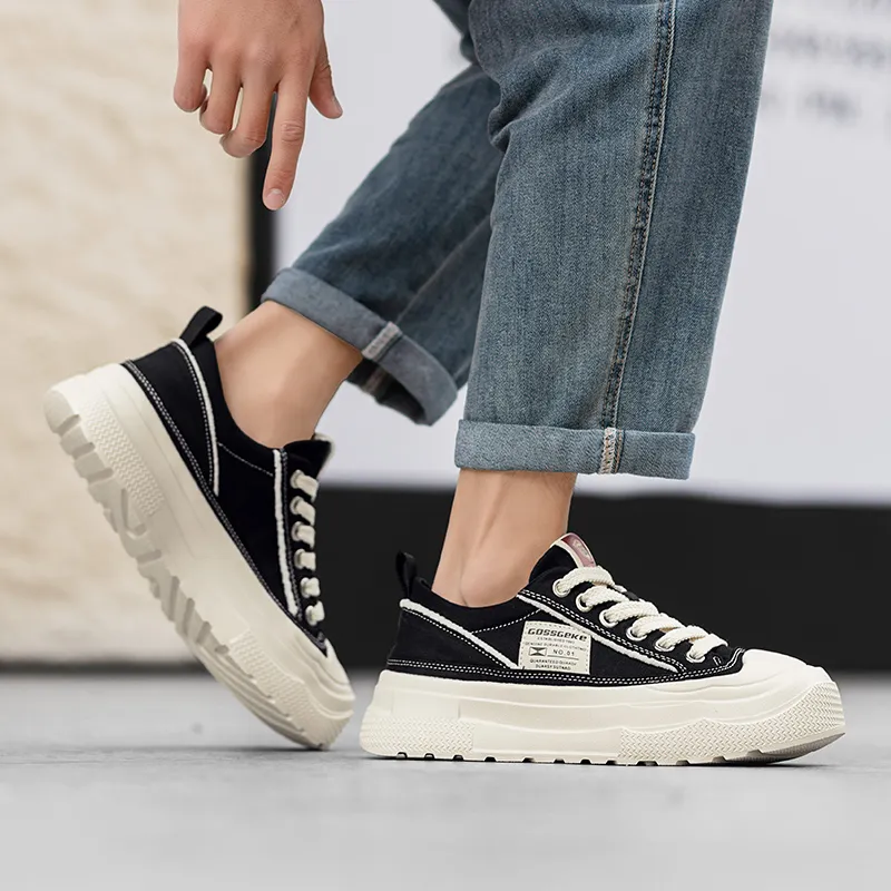 Grumpy Ram Breathable Height Increase Low Top Canvas Shoes Men's-12