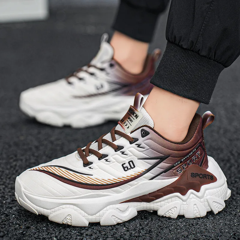 Grumpy Ram Breathable Lightweight Height Increasing Low Top Chunky Sneakers Unisex-5
