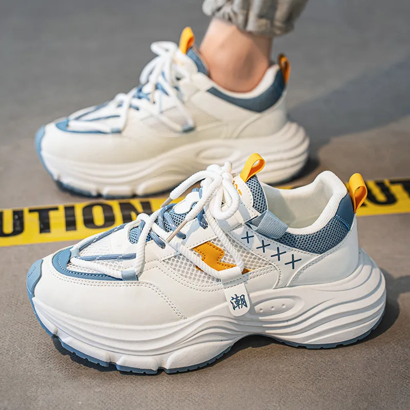 Grumpy Ram Breathable Height Increasing Low Top Chunky Sneakers Men's-2