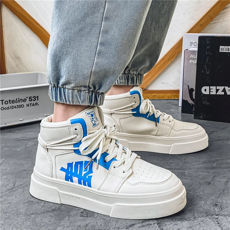 Grumpy Ram Anti-Slip Wear-Resistant High-Top Skateboard Shoes Men's-11
