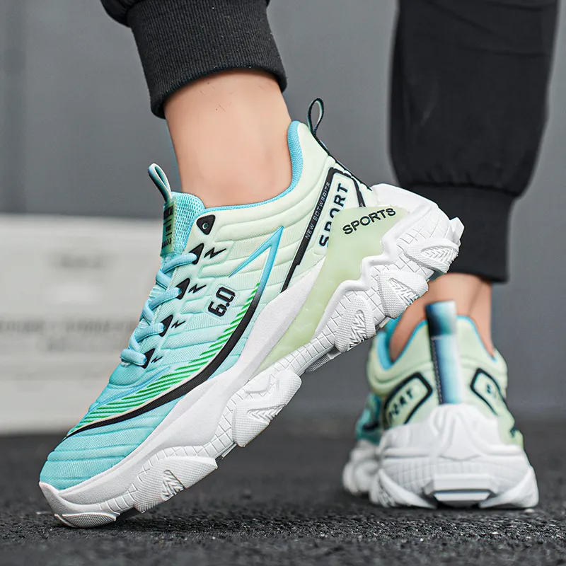Grumpy Ram Breathable Lightweight Height Increasing Low Top Chunky Sneakers Unisex-3
