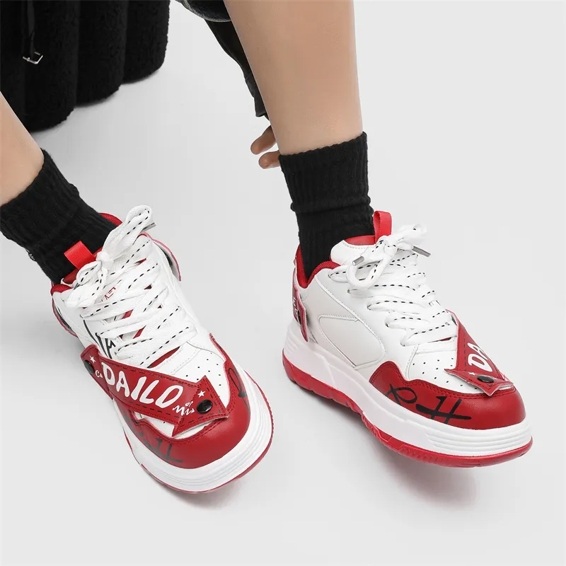 Grumpy Ram Anti Slip And Wear Resistant Height Increasing Low Top Skateboard Shoes Unisex-10