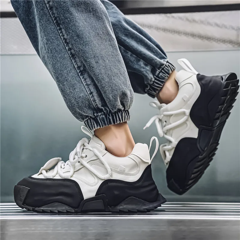 Grumpy Ram Anti-Slip Wear-Resistant Low-Top Chunky Sneakers Men's-1