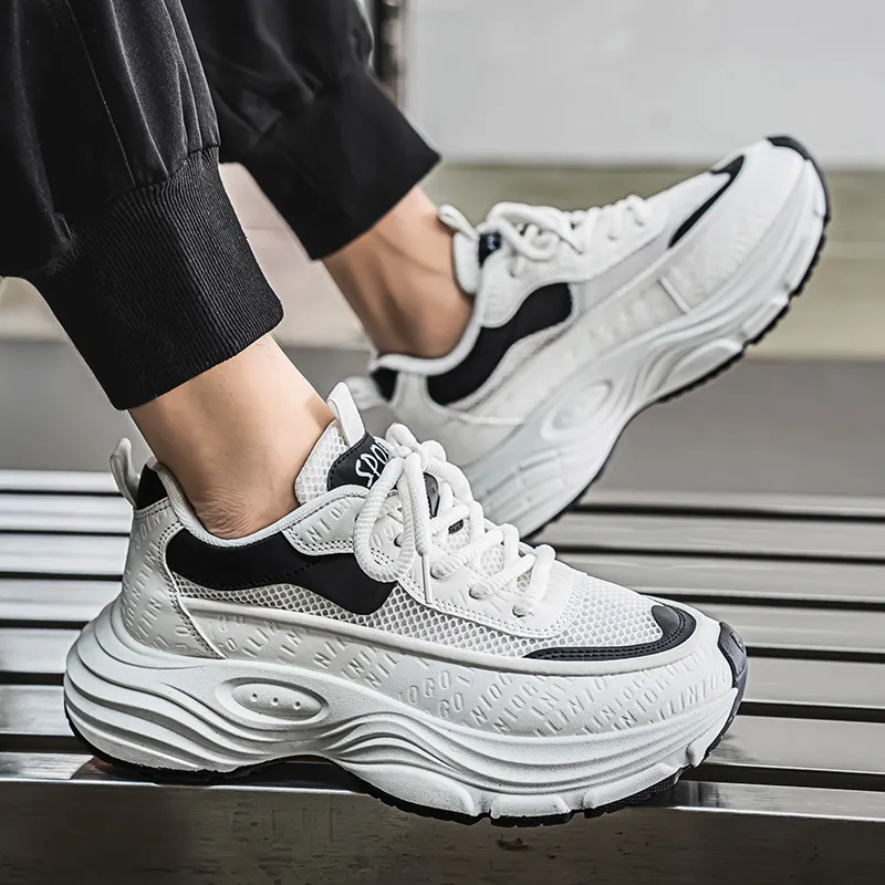 Grumpy Ram Breathable Height Increasing Lightweight Low Top Chunky Sneakers Men's-7