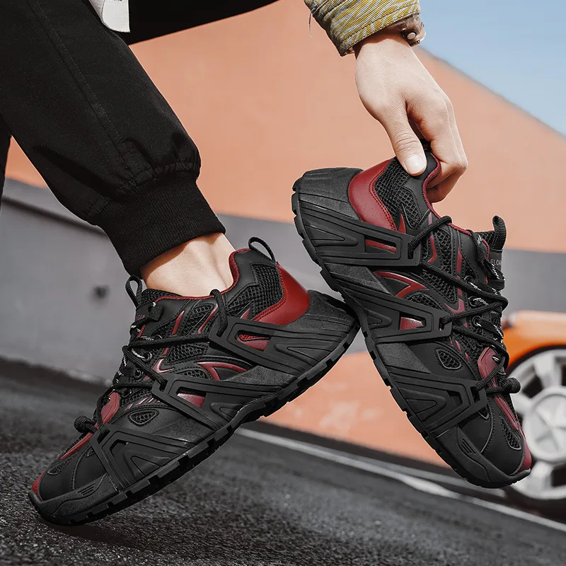 Grumpy Ram Wear Resistant Breathable Height Increasing Low Top Chunky Sneakers Men's-1