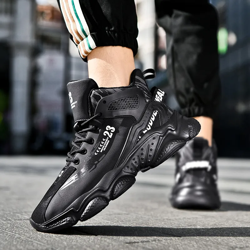 Grumpy Ram Cushioned Slip-Resistant Abrasion-Resistant Mid-Top Basketball Shoes Men's-8