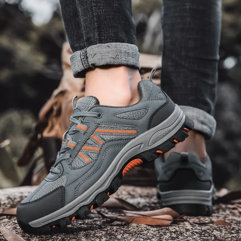 Grumpy Ram Cushioning Anti-Slip Wear-Resistant Breathability Low-Top Hiking Trekking Shoes Unisex-10
