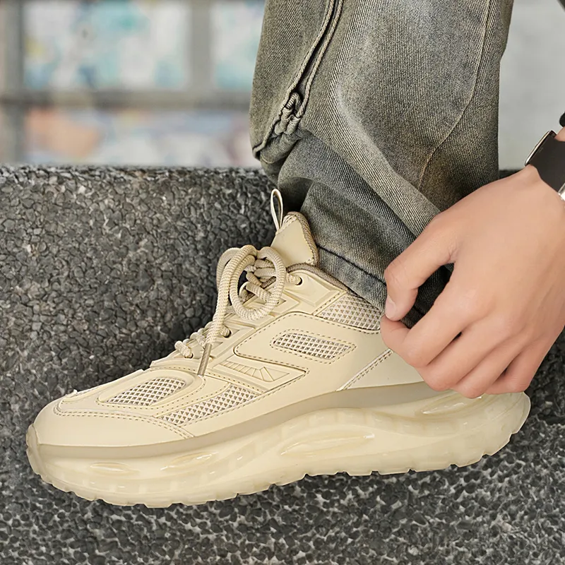 Grumpy Ram Anti Slip And Wear Resistant Height Increasing Low Top Chunky Sneakers Men's-1