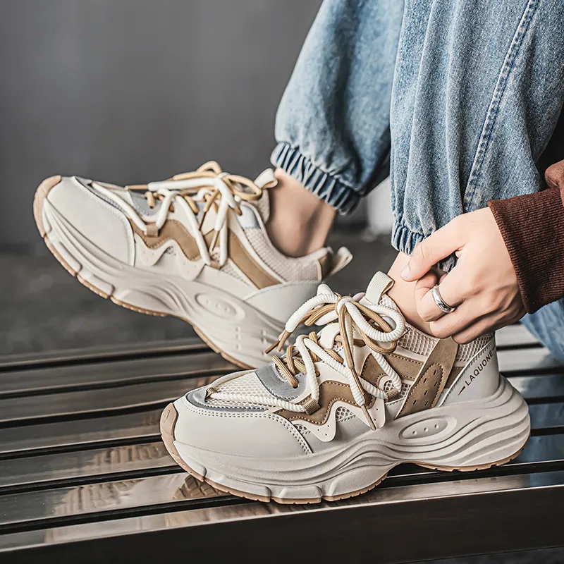 Grumpy Ram Breathable Lightweight Height Increasing Low Top Chunky Sneakers Men's-8