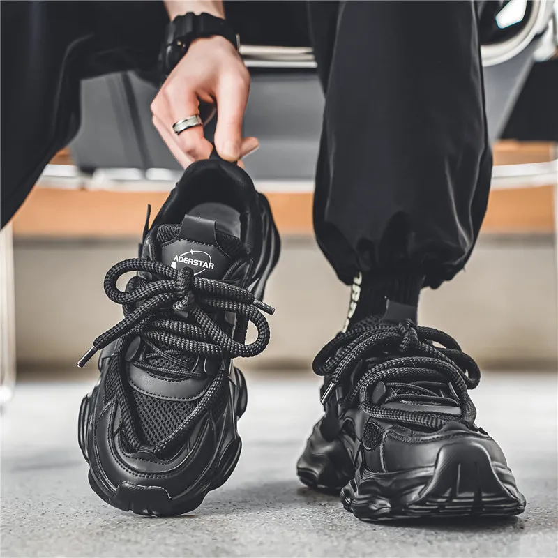 Grumpy Ram Anti-Slip Wear-Resistant Breathable Height Increasing Low-Top Chunky Sneakers Men's-3