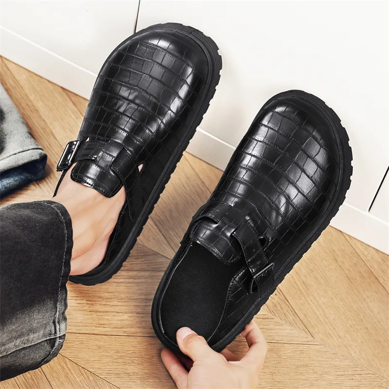 Grumpy Ram Abrasion Resistant Slip Resistant Closed Toe Slippers Men's Black-4