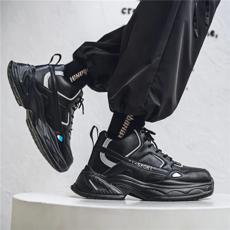 Grumpy Ram Anti-Slip And Wear-Resistant Height Increasing High-Top Chunky Sneakers Men's-11