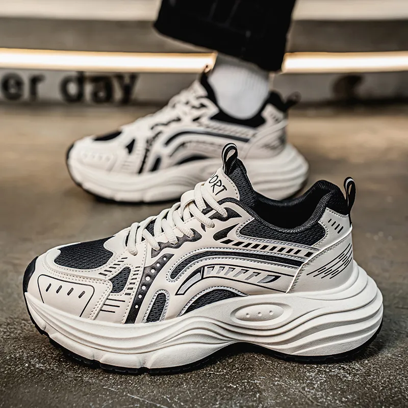 Grumpy Ram Anti Slip And Wear Resistant Height Increasing Low Top Chunky Sneakers Men's-6
