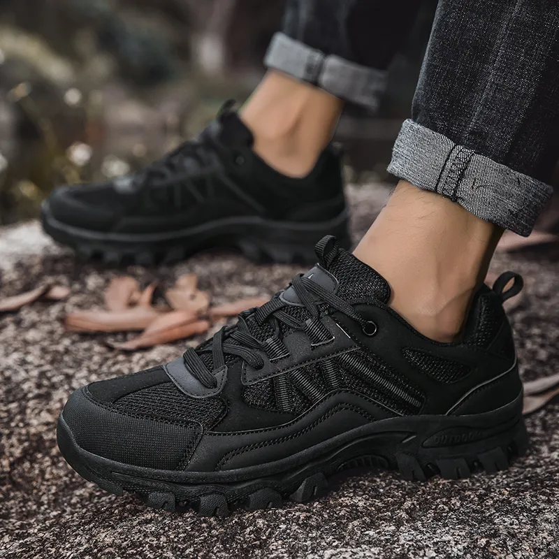 Grumpy Ram Cushioning Anti-Slip Wear-Resistant Breathability Low-Top Hiking Trekking Shoes Unisex-12