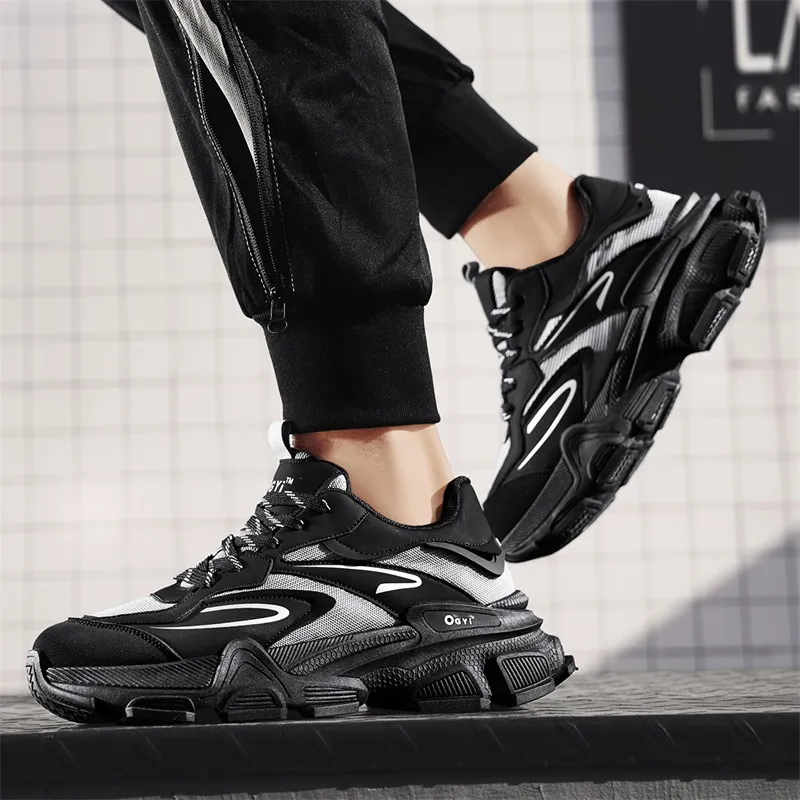 Grumpy Ram Anti-Slip And Wear-Resistant Breathable Low-Top Chunky Sneakers Men's-10