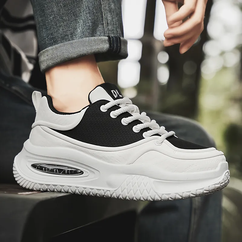 Grumpy Ram Height Increasing Wear-Resistant Slip-Resistant Low-Top Chunky Sneakers Men's-4