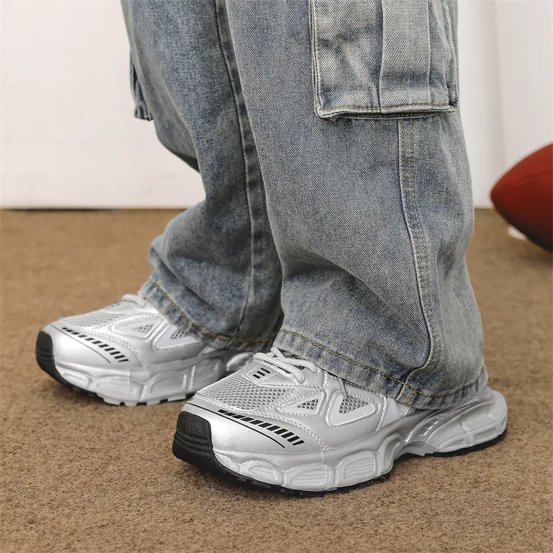 Grumpy Ram Cushioned Wear Resistant Height Increasing Low Top Chunky Sneakers Unisex-13