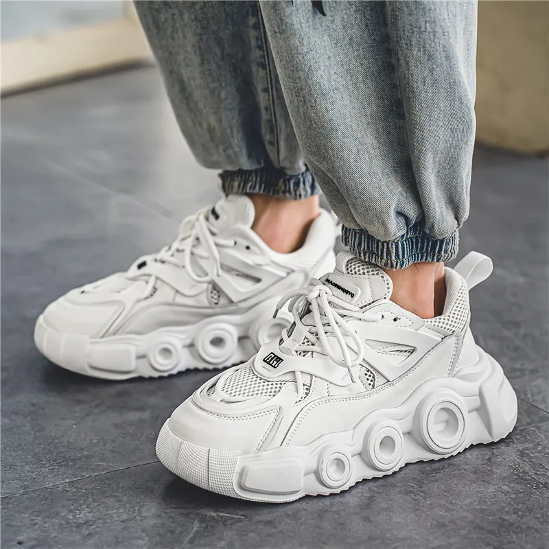 Grumpy Ram Anti Slip And Wear Resistant Breathable Low Top Chunky Sneakers Men's-1