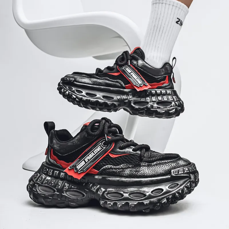 Grumpy Ram Breathable Height Increase Low Top Chunky Sneakers Men's-10