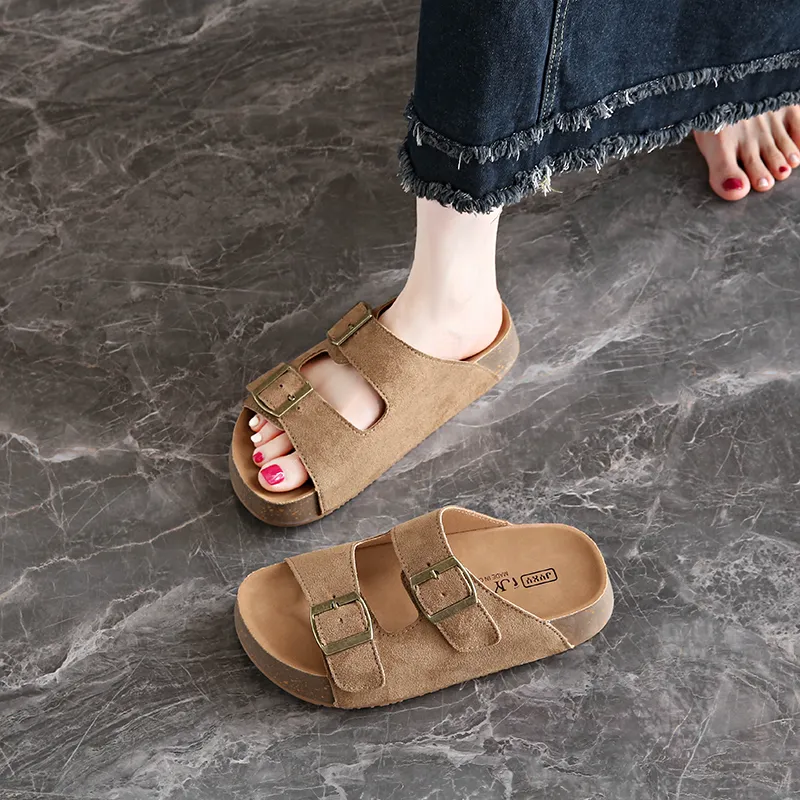 BBMTR Slide Slippers Women's Ecru/Khaki/Pink/Yellow-6